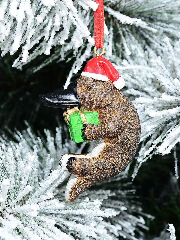 Native Platypus With Green Gift Whimsical Essential Ornament | 75mm — image 2