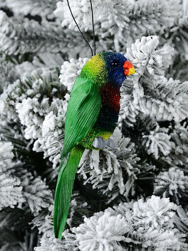 Native Rainbow Lorikeet Whimsical Organic Australian Ornament | 13cm — image 2