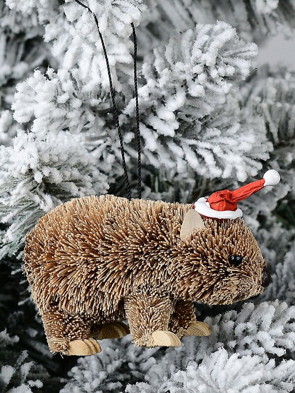 Native Wombat Whimsical Organic Australian Ornament | 80mm — image 2