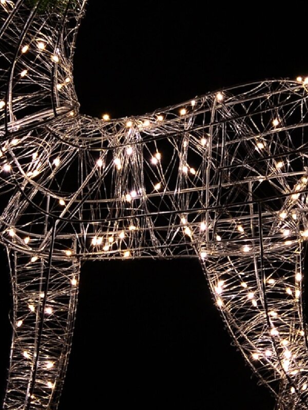 Neutral White LED String Light 3D Reindeer Display - 1.1m — image 6