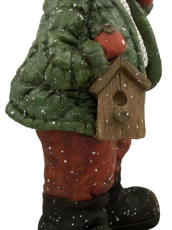Nordic Resin Snowman Decor Holding Cardinal & Bird House - 61cm — image 5