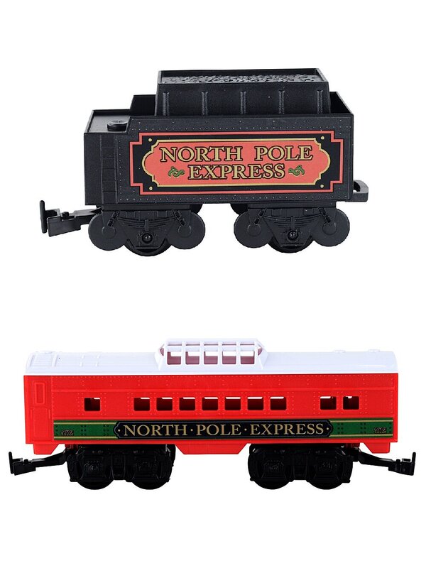 North Pole Express Christmas Train Set | 29 Piece G Gauge Set With Headlight — image 6