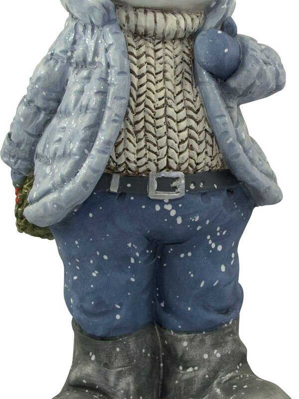 Northern Winter Resin Snowman Decor - 41cm — image 3