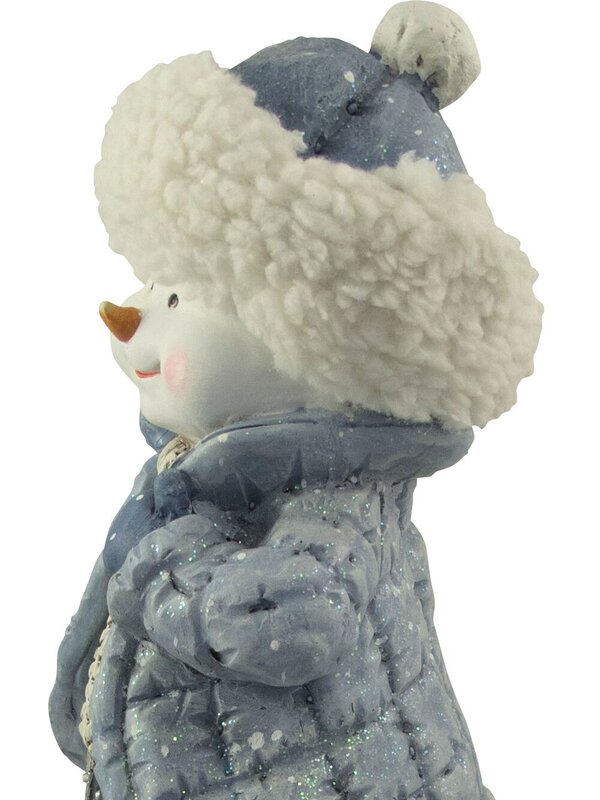 Northern Winter Resin Snowman Decor - 41cm — image 7