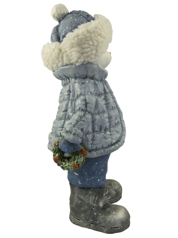 Northern Winter Resin Snowman Decor - 41cm — image 6