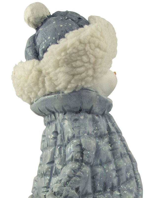 Northern Winter Resin Snowman Decor - 41cm — image 4