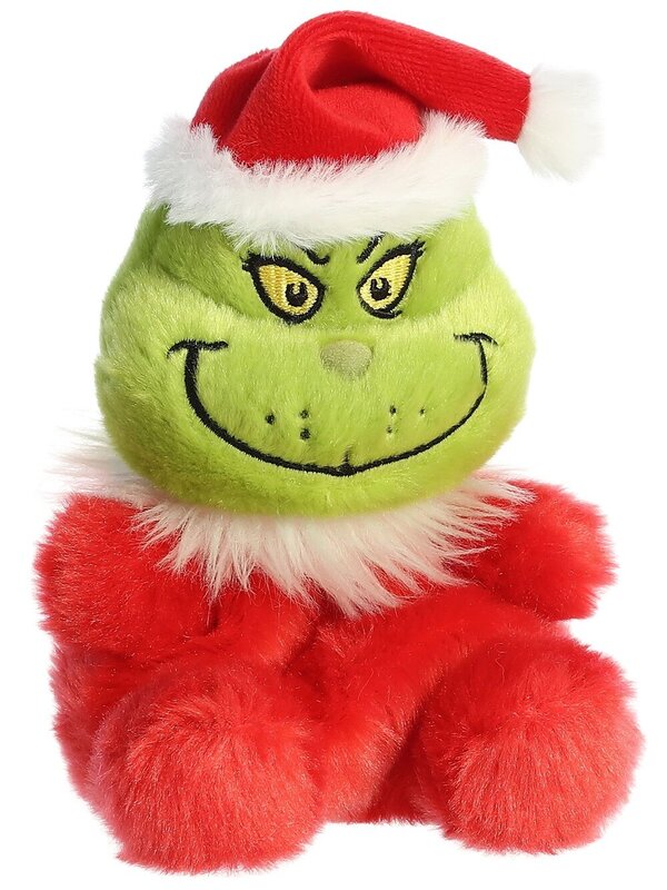 Official Dr. Seuss Santa Grinch Palm Pal | 13cm Miniature Plush Toy — image 2