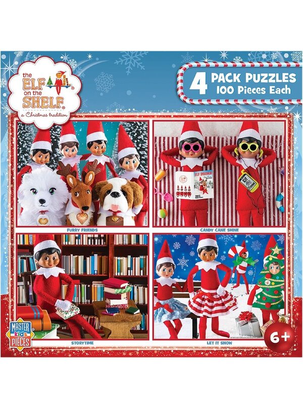 Official Elf On The Shelf 4 Pack Jigsaw Puzzles | 100 Pieces Each — image 2