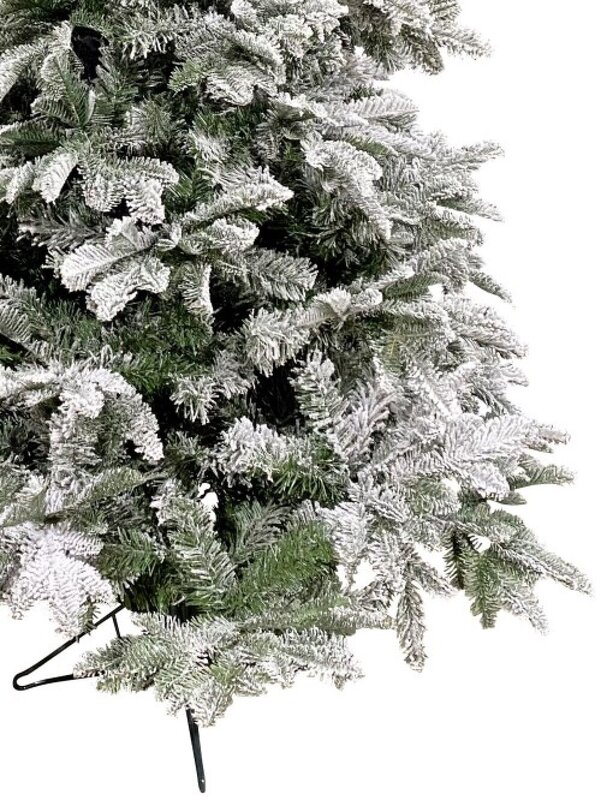 Perisher Snow Moderately Flocked Green Christmas Tree With 1676 Tips - 2.3m — image 4