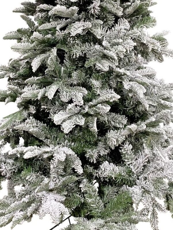 Perisher Snow Moderately Flocked Green Christmas Tree With 764 Tips - 1.8m — image 3