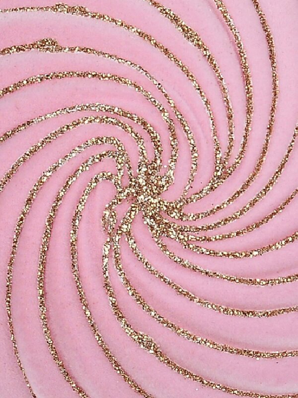 Pink Dynamic Signature Shiny Textured Whirlpool Glitter Bauble | 12cm — image 3