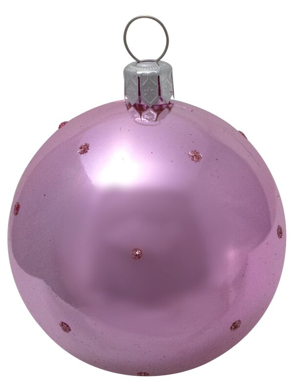 Pink, Peppermint, Fuchsia & Dark Gold Baubles In Assorted Styles - 9 x 60mm — image 3