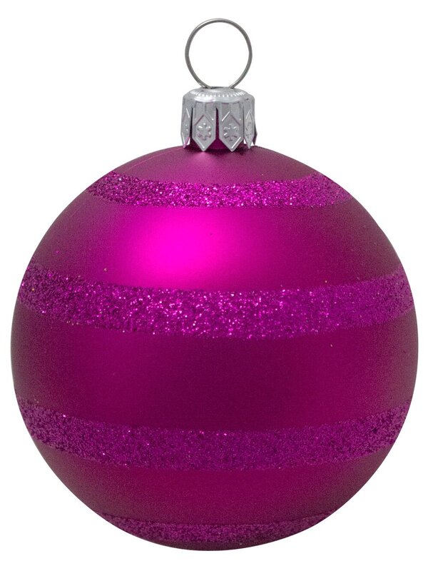 Pink, Peppermint, Fuchsia & Dark Gold Baubles In Assorted Styles - 9 x 60mm — image 4