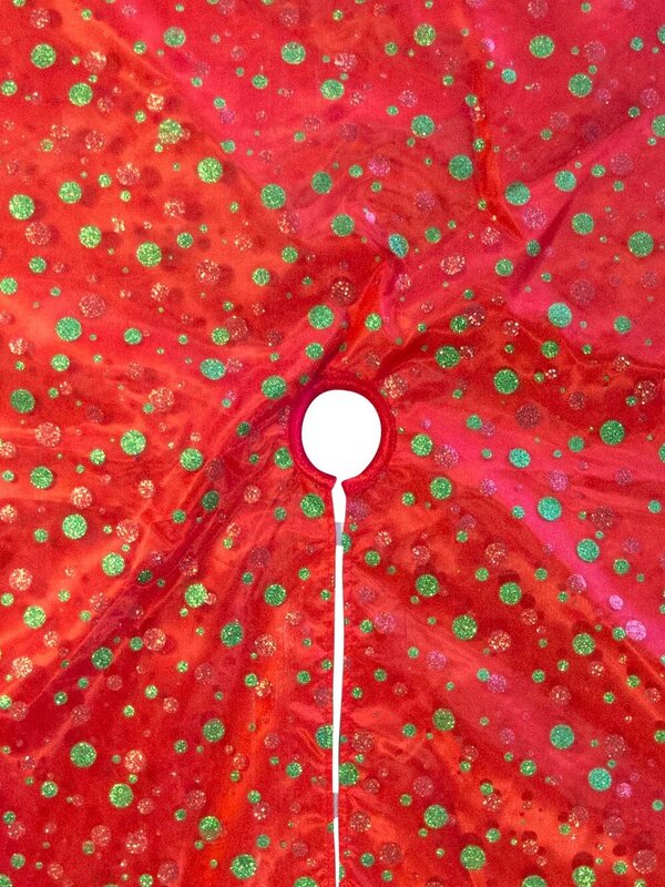 Polka Dot Design Christmas Tree Skirt - 1.2m — image 2