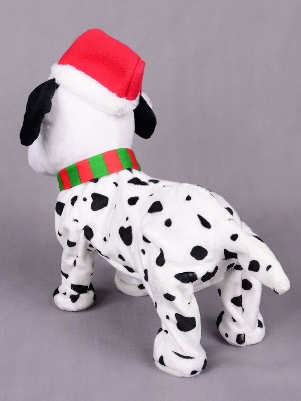 Pouncing Christmas Dalmatian Musical Animation - 35cm