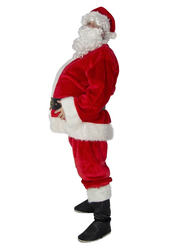 Premium 7 Piece Jolly Santa Suit Complete Costume Set | One Size Fits Most — image 5