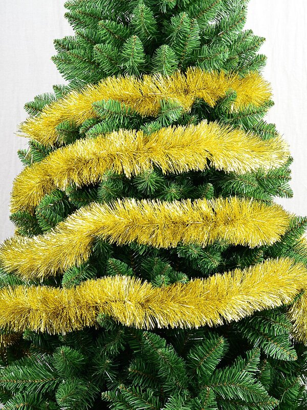 Premium 8ply Gold Metallic Fir Christmas Tinsel Garland | 5m x 10cm — image 6