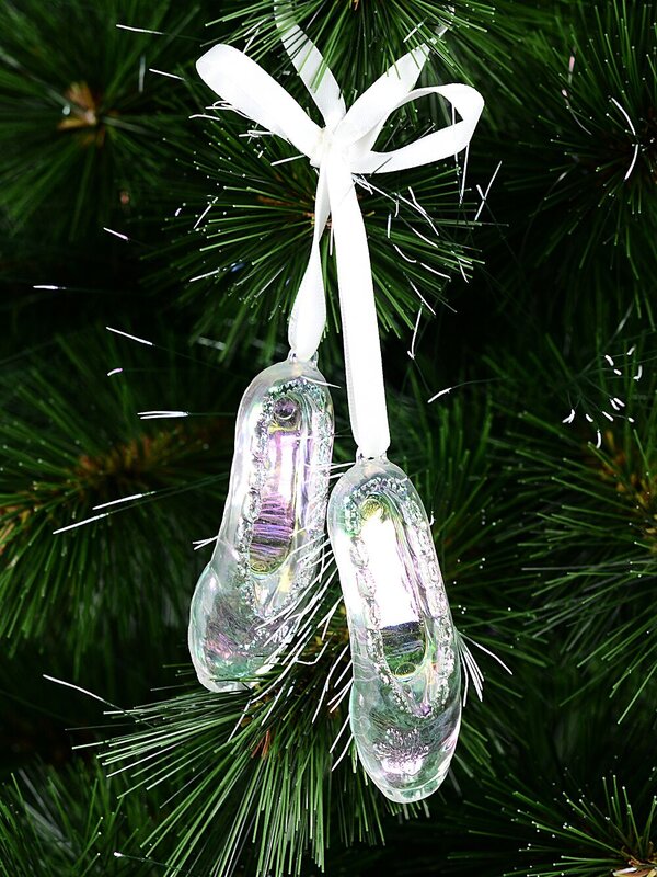 Radiant Iridescent 3D Ballet Slippers Whimsical Essential Ornament | 80mm — image 2