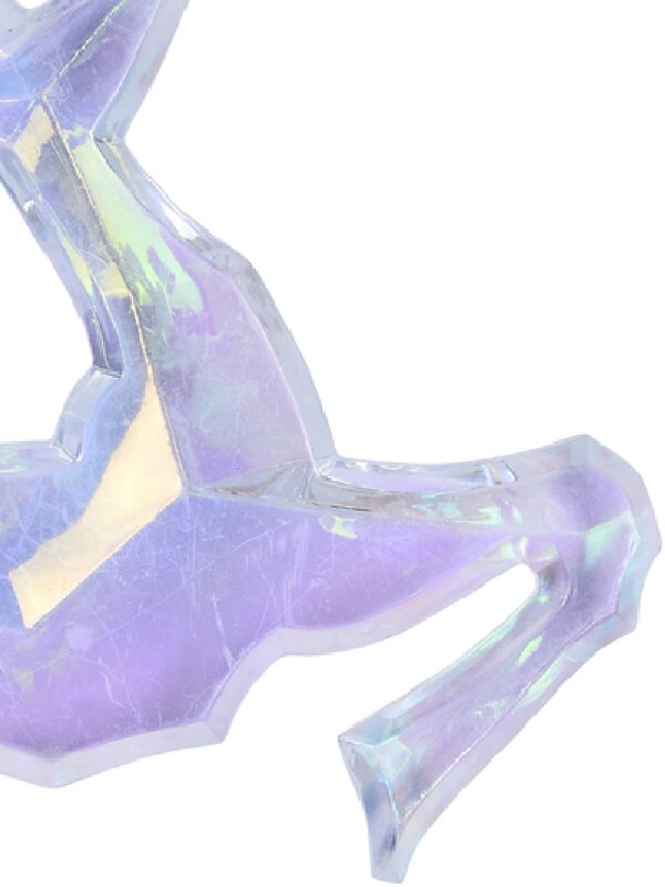 Radiant Iridescent Leaping Reindeer Whimsical Essential Ornament | 14cm — image 3