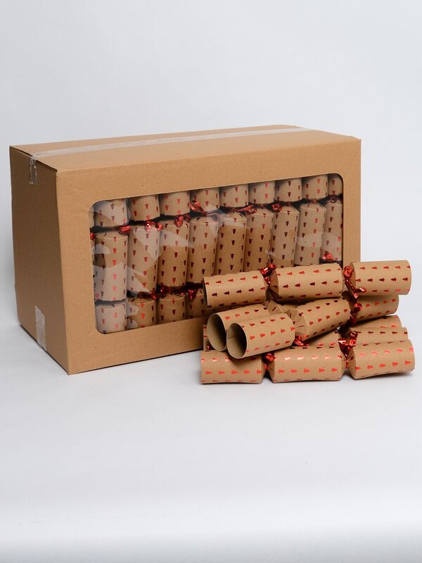 Red Christmas Tree Design On Kraft Paper Look Bon Bons - 50 x 30cm — image 2