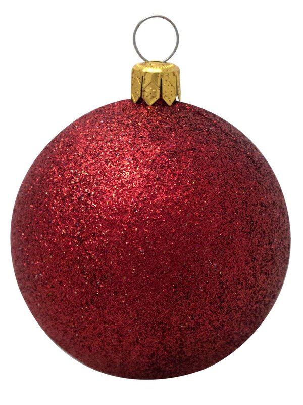 Red Emerald & Gold Bauble & Star Decorations - 34 x 60mm Bauble & 16 x 65mm Star — image 2