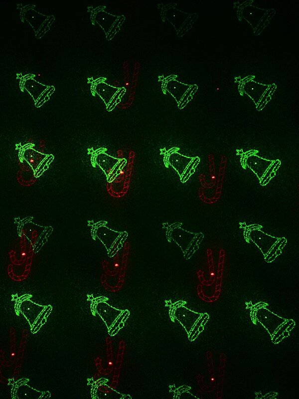 Red & Green 12 Patterned LED Christmas Garden Laser Light | 12m x 12m — image 7