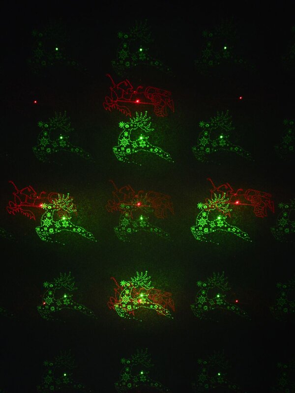 Red & Green Laser Light with 16 Images