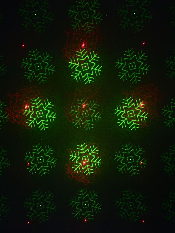 Red & Green Laser Light with 16 Images