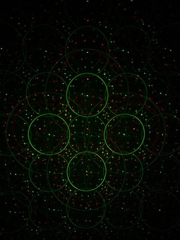 Red & Green Laser Light with Christmas & Halloween Patterns