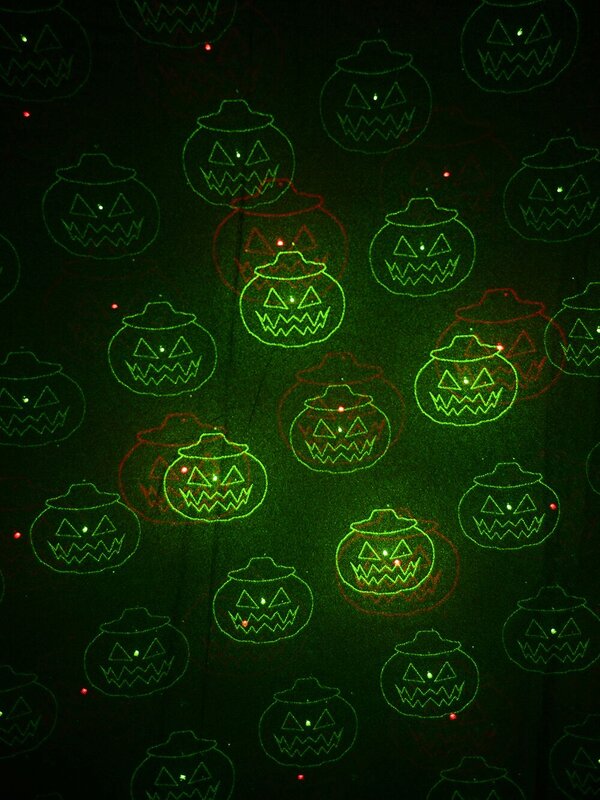Red & Green Laser Light with Christmas & Halloween Patterns