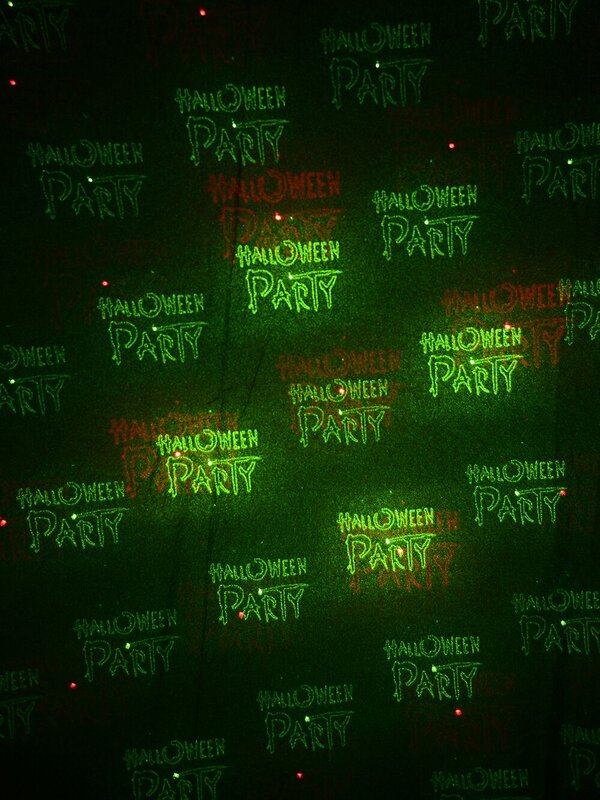 Red & Green Laser Light with Christmas & Halloween Patterns