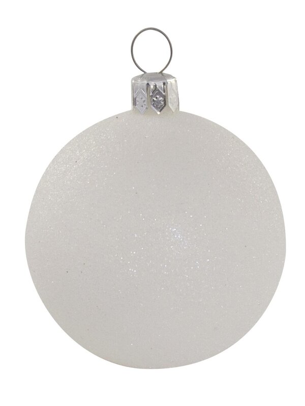 Red, White & Silver Baubles - 12 x 60mm