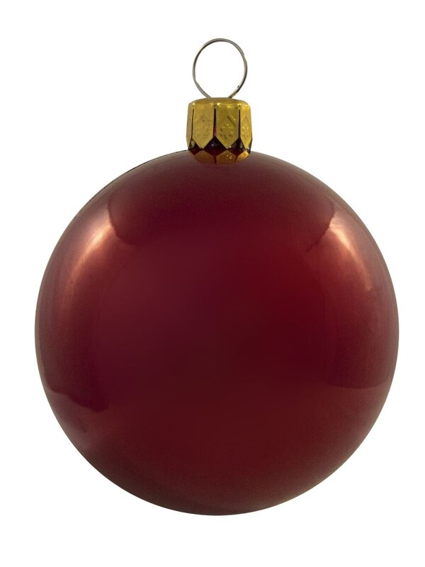 Red, White & Silver Baubles - 12 x 60mm