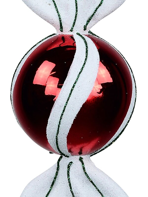 Red & White Striped Candy Sweet Whimsical Essential Ornament | 18cm — image 3