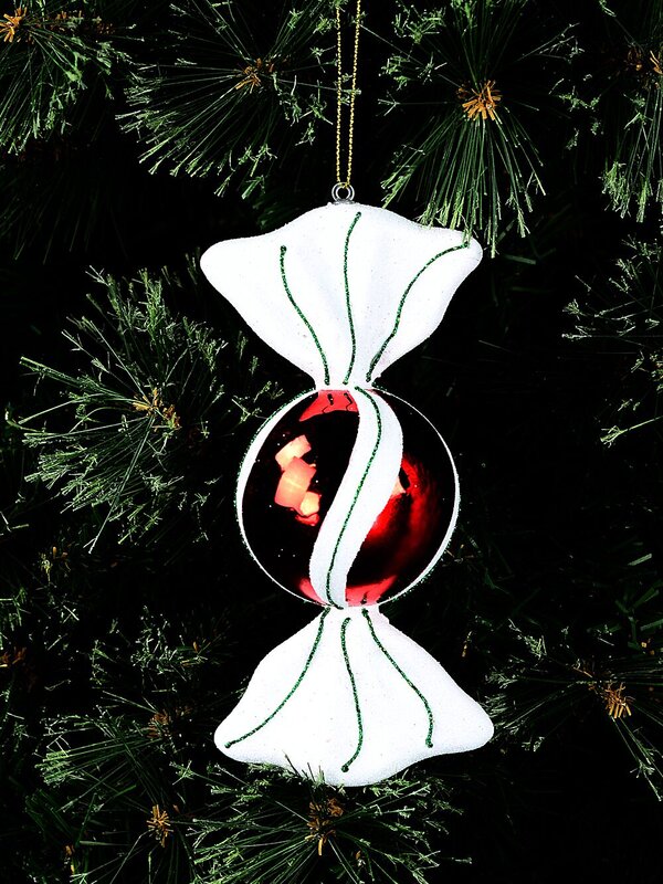 Red & White Striped Candy Sweet Whimsical Essential Ornament | 18cm — image 2