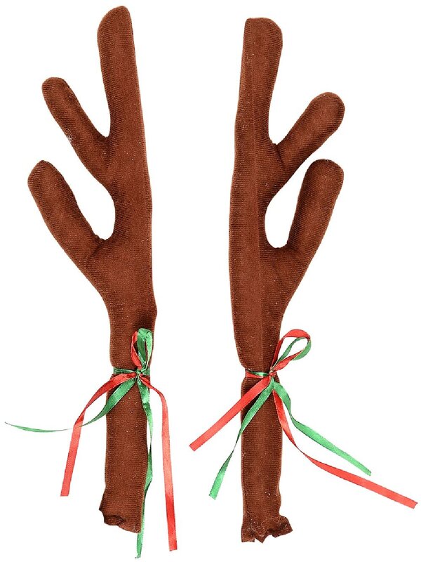 Reindeer Novelty Car Antlers & Red Nose - One size fits most vehicles — image 2