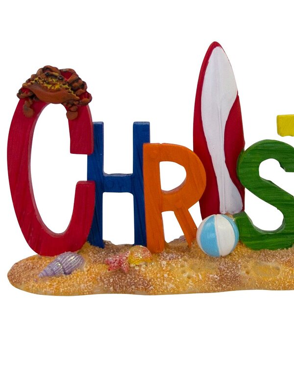 Resin Beach Christmas Sign Ornament - 20cm — image 2