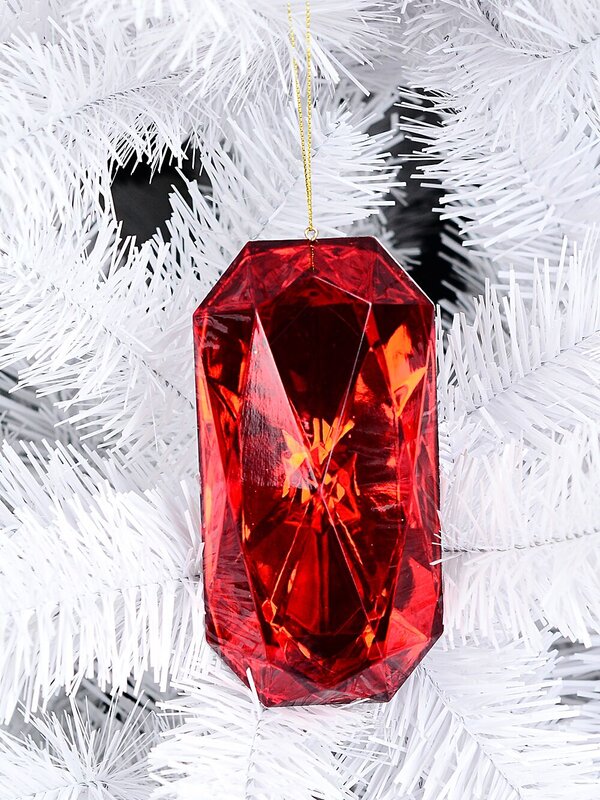 Ruby Red Faceted Acrylic Jewel Radiant Essential Ornament | 14cm — image 2
