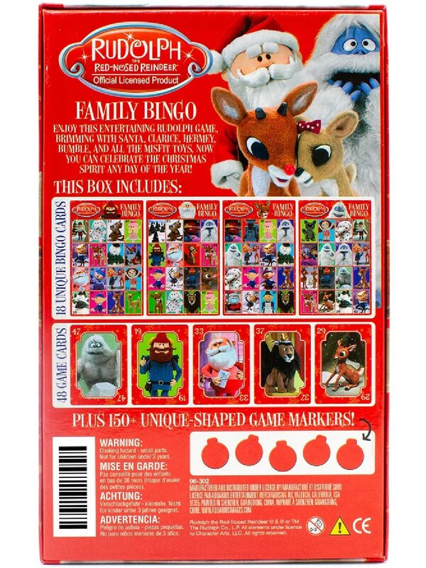 Rudolph The Red Nosed Reindeer Family Bingo Christmas Game -  2 to 18 Players — image 5