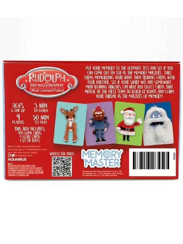 Rudolph The Red Nosed Reindeer Memory Master Card Game - 1 to 4 Players — image 4