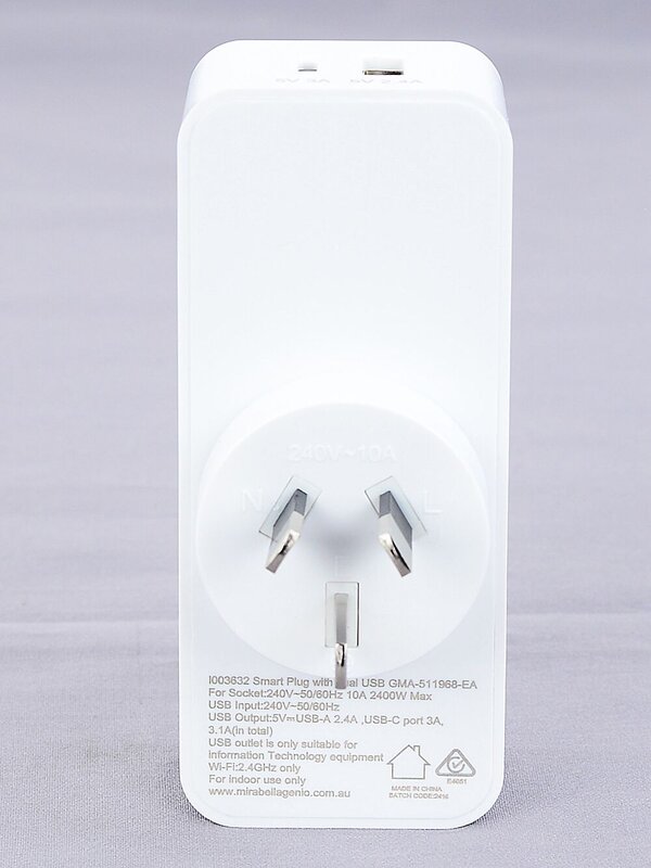 Sansai Surge Protected Double Adapter | Vertical 2 Way Indoor Socket Expander — image 5