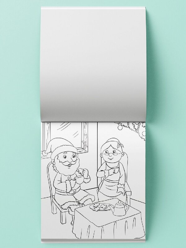 Santa Christmas Colouring Book Set With Pencils, Erasers & 30 Activities — image 5