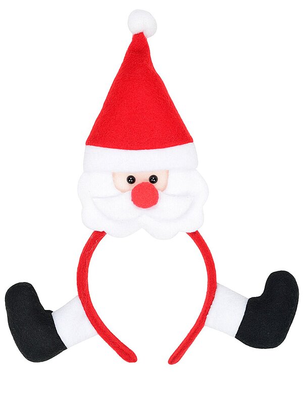 Santa Claus Piggyback Style Christmas Headband | One Size Fits Most — image 2