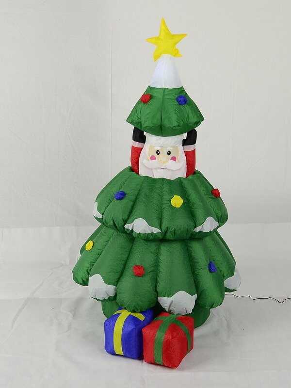 Santa In Christmas Tree With Gifts Inflatable - up to 1.6m — image 3