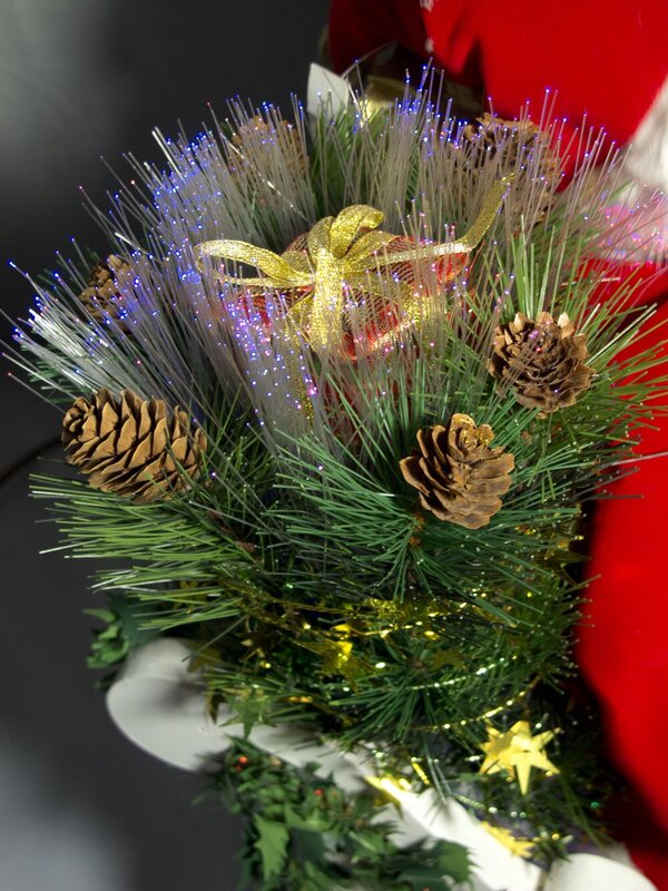 Santa In Sleigh With Deer Fibre Optic Musical Animation - 85cm — image 7