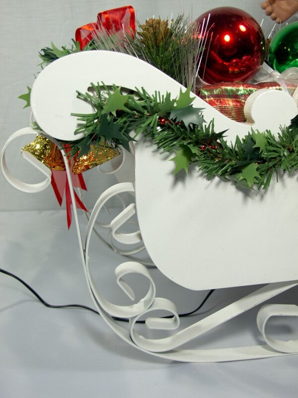 Santa In Sleigh With Deer Fibre Optic Musical Animation - 85cm — image 10