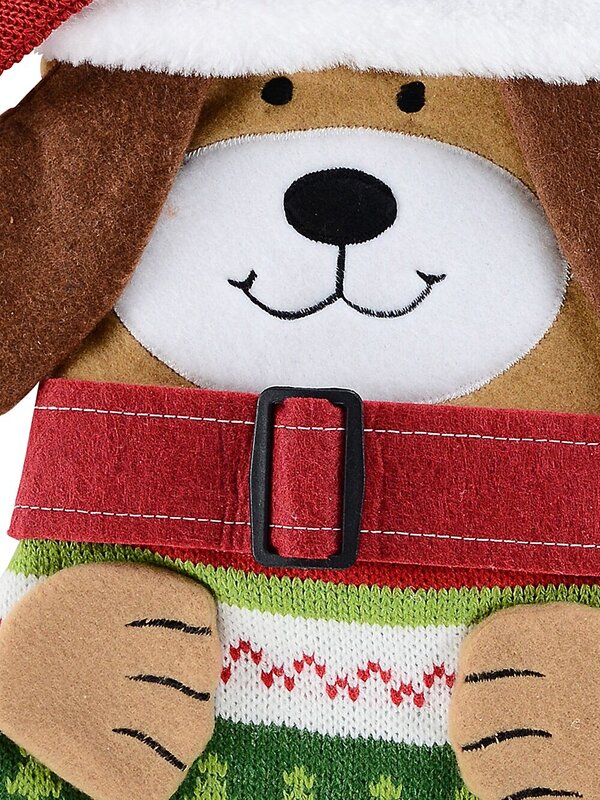Santa Paws Doggy Stocking With Floppy Ears & Knitted Jumper | 40cm — image 2