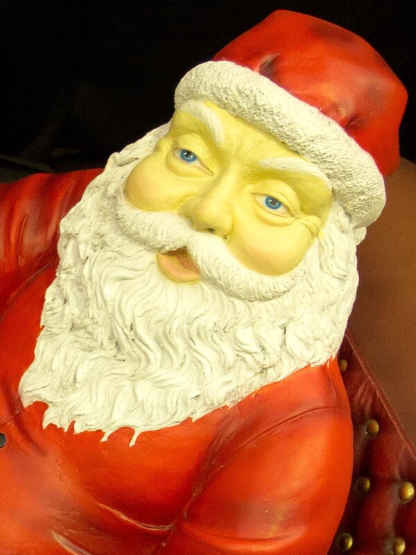 Santa, Sleigh & Reindeer Christmas Decor - 1.2m