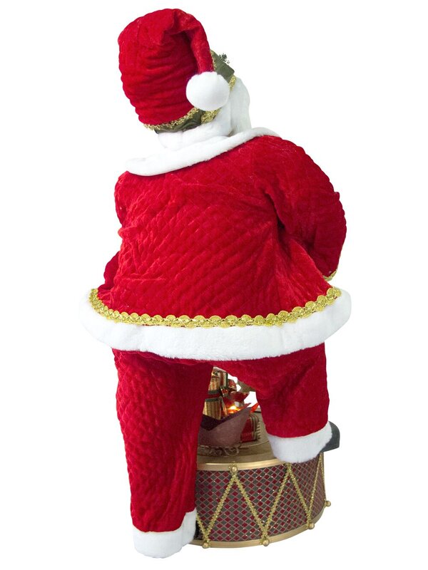 Santa With Rotating Train On Drum Musical Animation - 90cm — image 7