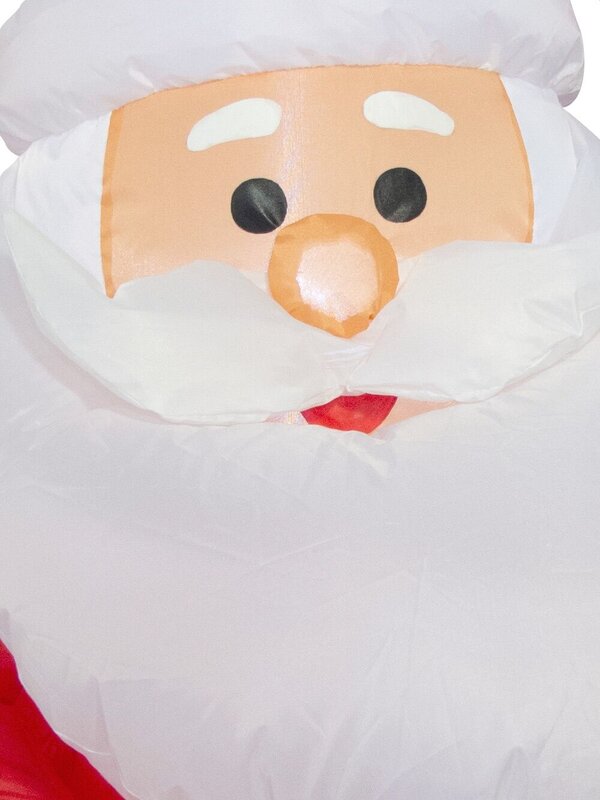 Santa With Sack In Chimney On Rooftop Illuminated Inflatable - 1.5m — image 5